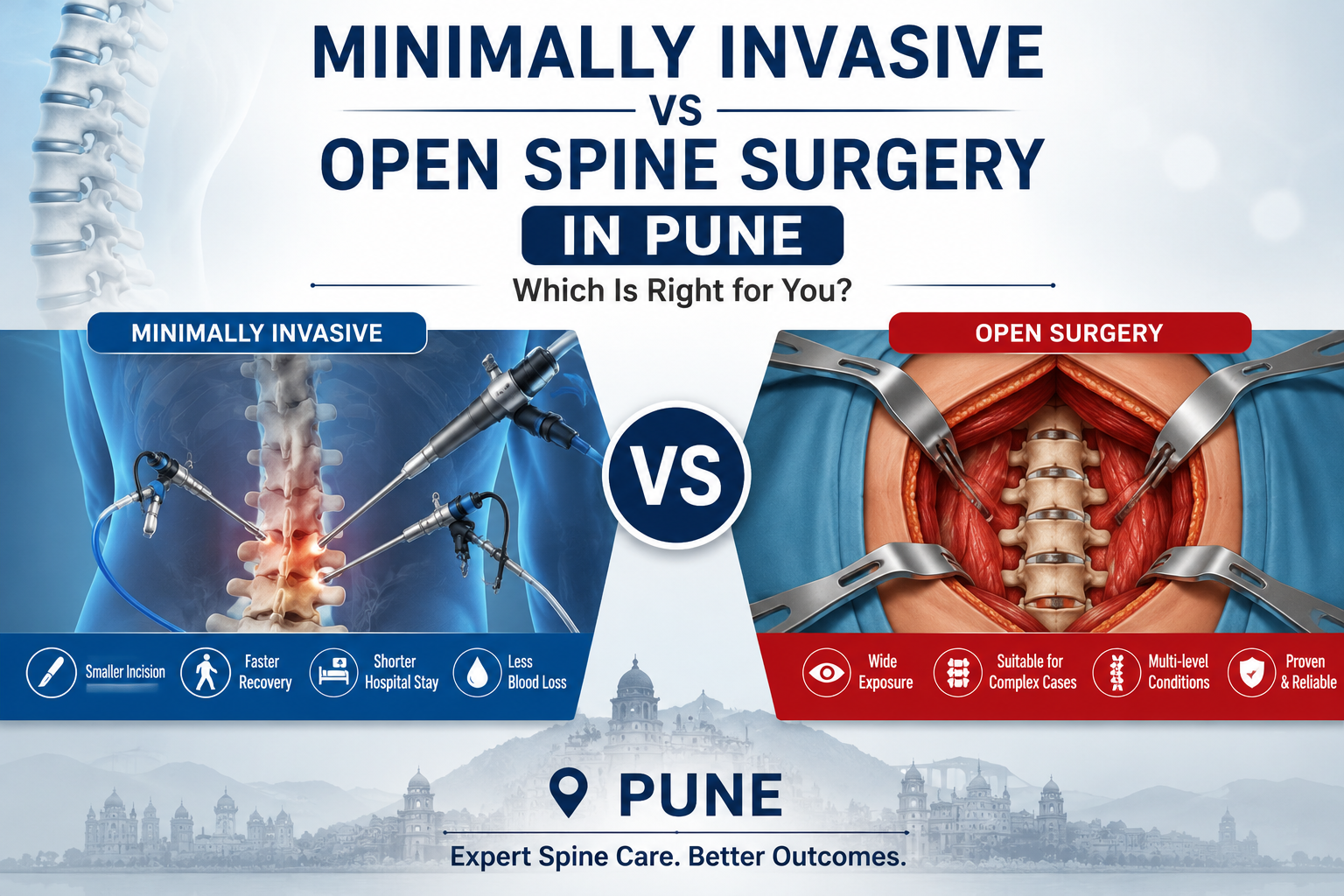 Minimally Invasive vs Open Spine Surgery in Pune